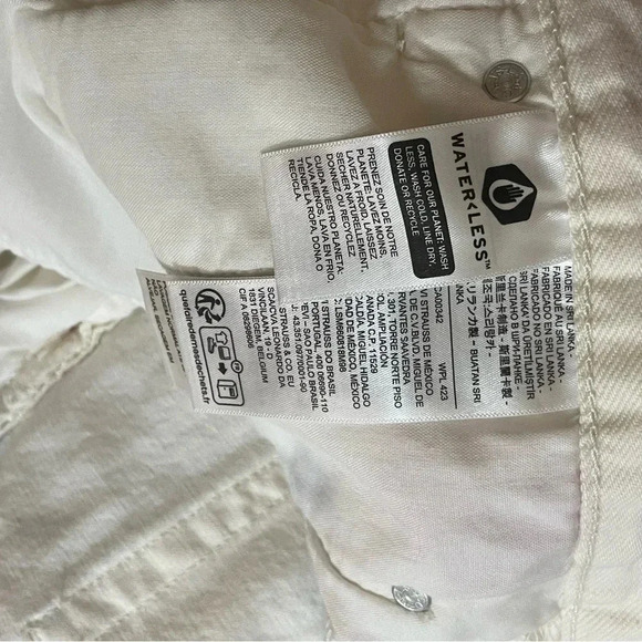 Levi’s 501 NWT High Rise Button Fly White Shorts Pink and Blue Tie-Dye Size 31 - Picture 4 of 7